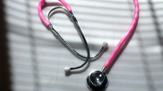 pink stethoscope